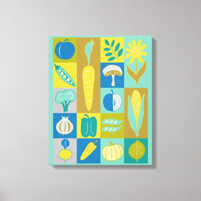 Toile Veggie Blocks II (Recto)