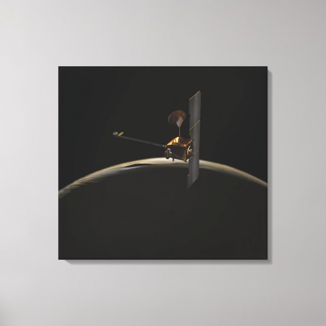 Toile Véhicule spatial Mars Odyssey au-dessus du lever d (Recto)
