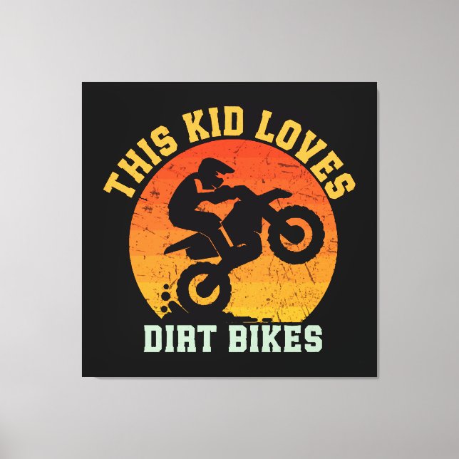 Toile Vélo de terre drôle pour enfants (Recto)