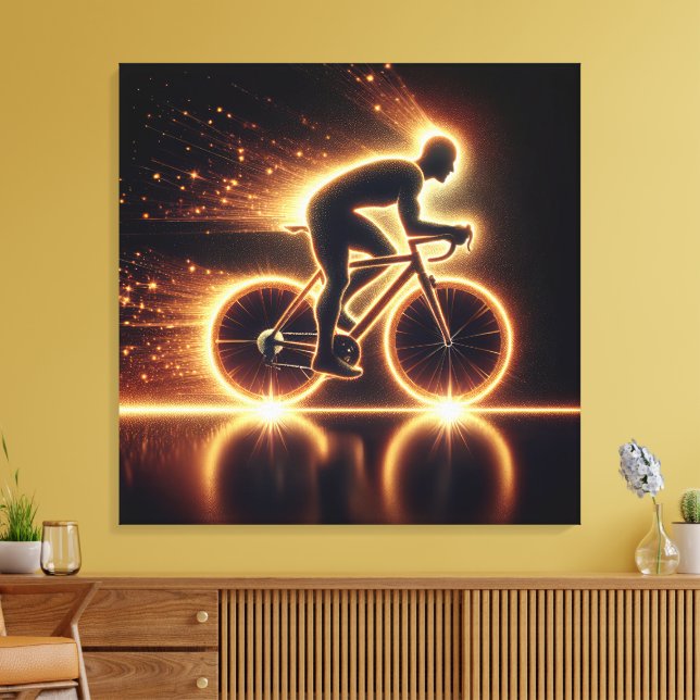 Toile Vélo Golden Neon (Insitu(Salon))