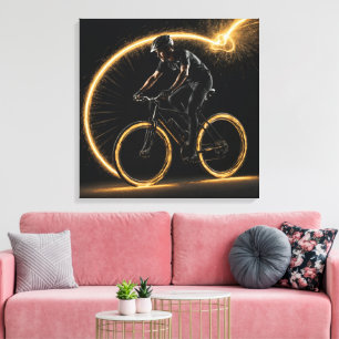 Toile Vélo Golden Neon