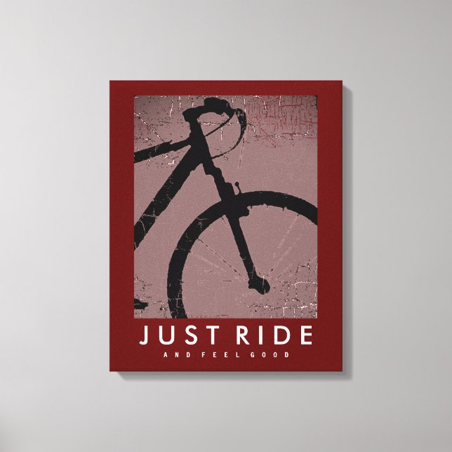 Toile VÉLO Juste Ride Sens Bon Cool (Recto)