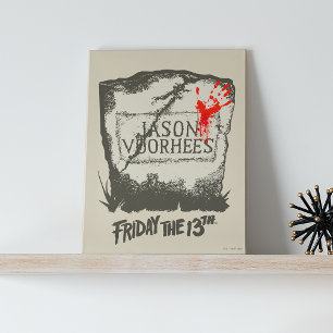 Toile Vendredi 13   Pierre de tête de Jason Voorhees