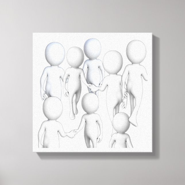 Toile Venez marcher avec moi (Recto)