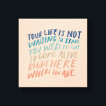 Toile Venez vivre ici - Citation d'Art Inspirant<br><div class="desc">par Morgan Harper Nichols</div>