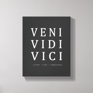Toile Veni Vidi Vici | Citation Inspiration
