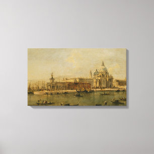 Toile Venise Le Dogana et Père Noël Maria della Salute