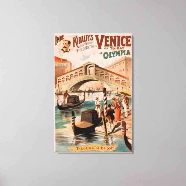 Toile Venise, Mariée de la Mer à Olympia Gondolas 2 (Recto)