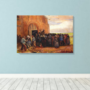 Toile Vente de débris de bâtiment par Vincent van Gogh