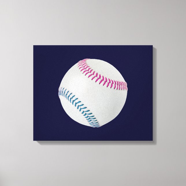 Toile Ventilateur de baseball_couleur_couleur_lacets_fu_ (Recto)