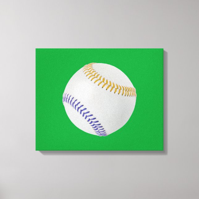 Toile Ventilateur de baseball_couleur_couleur_lacets_go_ (Recto)