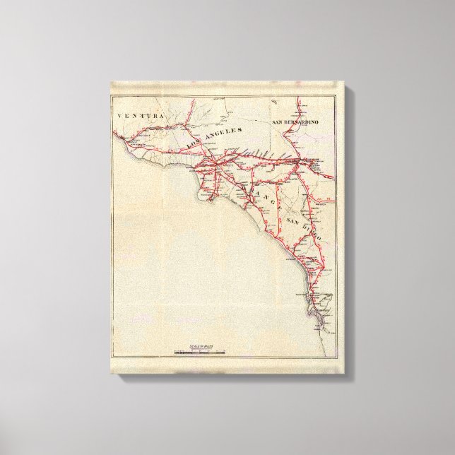Toile Ventura, Los Angeles, San Bernardino, Orange (Recto)