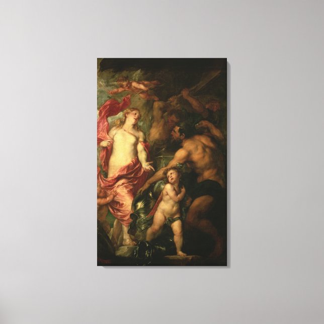 Toile Vénus asking Vulcan for the Armour of Aeneas (oil (Recto)