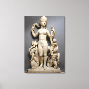 Toile Vénus avec putti, une tribu et un dauphin, Romain,