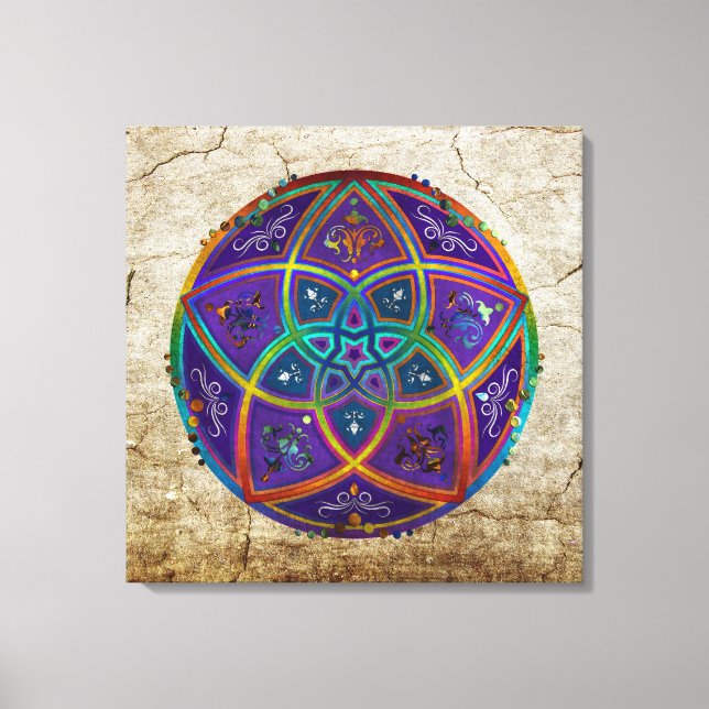 Toile Vénus Fleur d'amour fineART Oriental Antique lila (Recto)