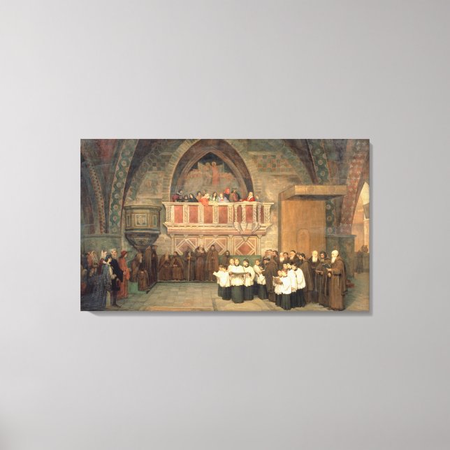 Toile Vêpres dans l'église Saint François (Recto)