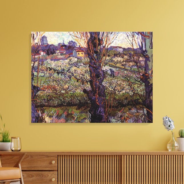 Toile Verger en fleurs, Arles de Vincent van Gogh (Insitu(Salon))