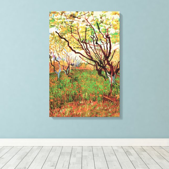 Toile Verger en fleurs par Vincent van Gogh (Insitu (Plancher de Bois))