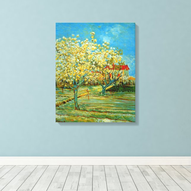 Toile Verger en fleurs par Vincent van Gogh (Insitu (Plancher de Bois))