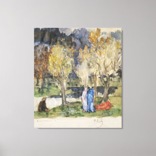 Toile Verger sacré par Pierre Puvis de Chavannes