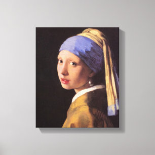 Toile Vermeer - La fille avec la perle d'oreille