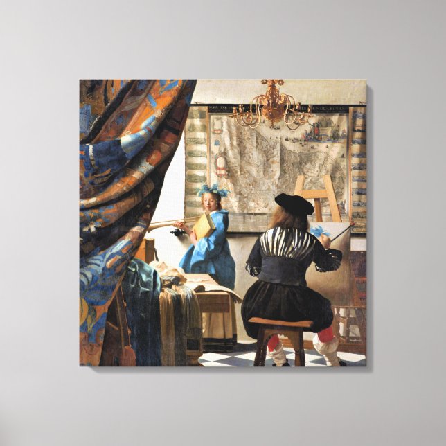 Toile Vermeer - L'art de la peinture (Recto)
