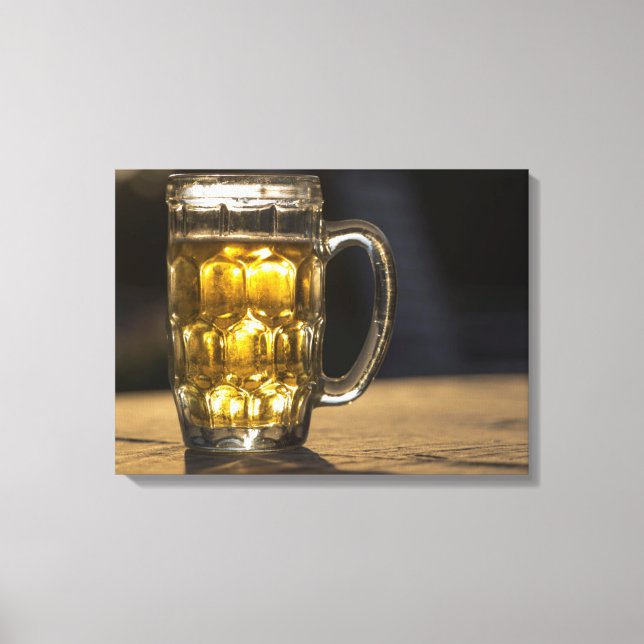 Toile Verre à bière boisson gros plan, Inde (Recto)