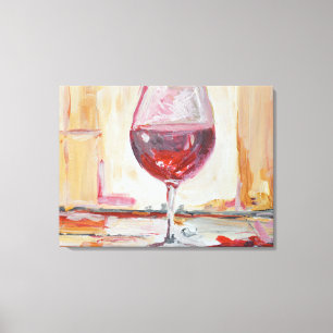 Toile Verre à vin rouge élégant