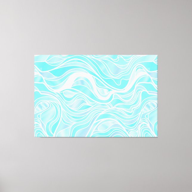 Toile Verre Abstrait à tôle Bleu bio (Recto)