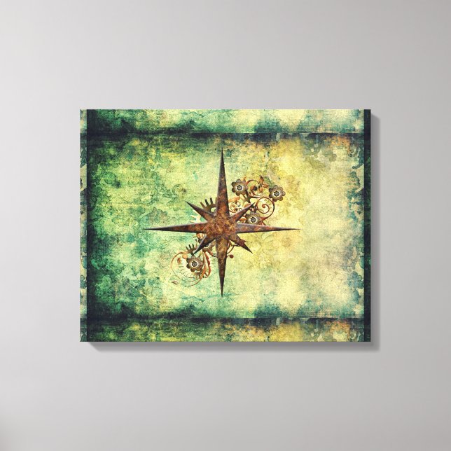 Toile Verre Compass Star Wrapper Canvas (Recto)