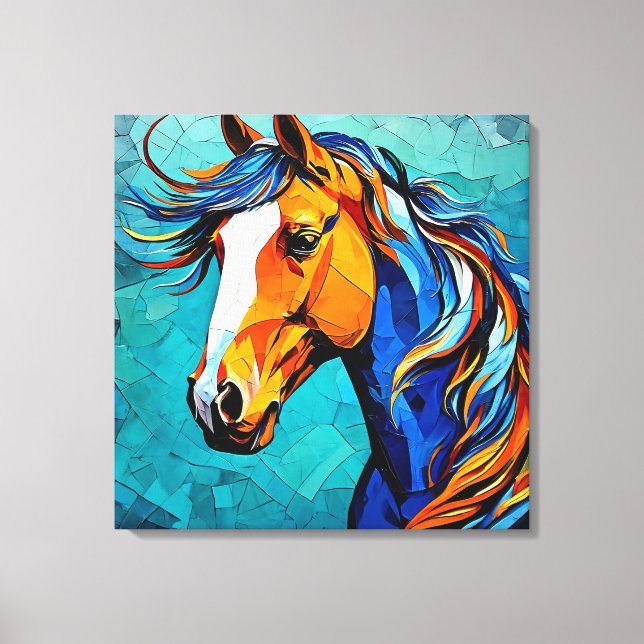 Toile Verre teinté de cheval (Recto)