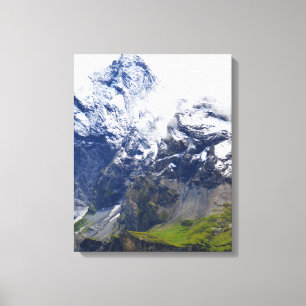 Toile Versant montagneux dans les Alpes suisses