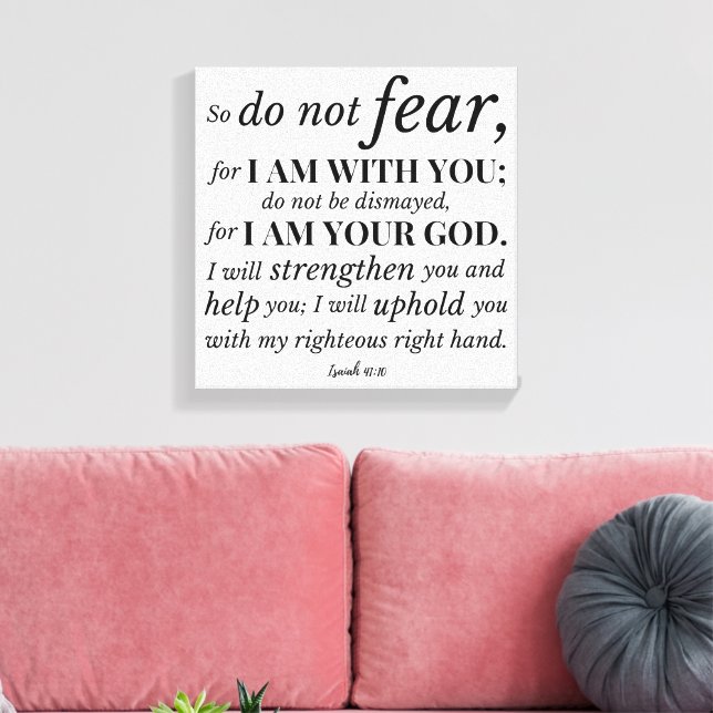 Toile Verset biblique chrétienne inspirant (Insitu(Salon))