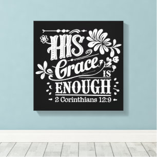 Toile Verset biblique chrétienne inspirant