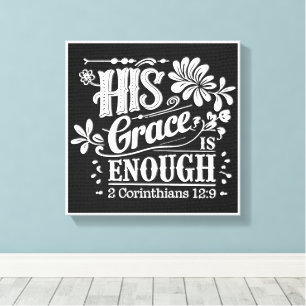 Toile Verset biblique chrétienne inspirant