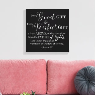 Toile Verset biblique chrétienne inspirant