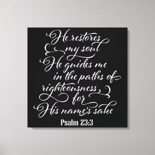 Toile Verset biblique chrétienne inspirant