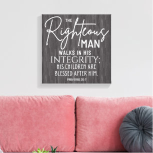 Toile Verset biblique chrétienne inspirant