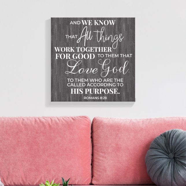 Toile Verset biblique chrétienne inspirant (Insitu(Salon))