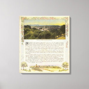 Toile Verso le comté d'Alameda, Oakland et la baie