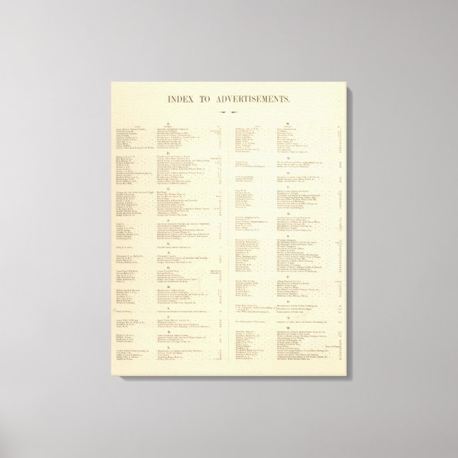 Toile Verso Titre Page Colton's American Atlas (Recto)