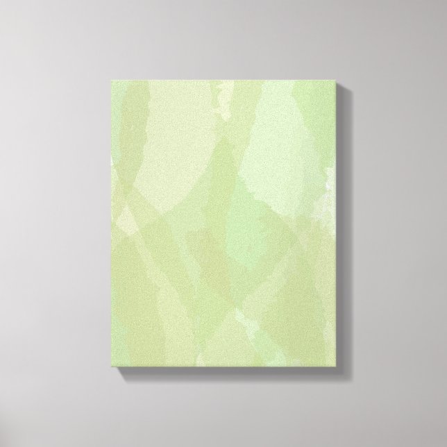 Toile Vert, cool, aquarelle tendance motif abstrait (Recto)