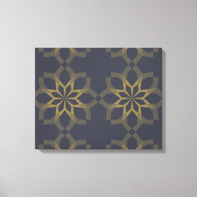 Toile Vert, cool, unique, abstraction fleur tendance (Recto)