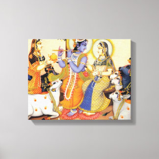 Toile Vert sauge géométrique abstrait moderne et assourd