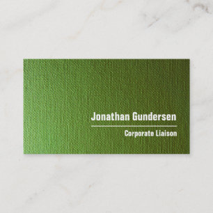 Toile verte moderne Carte de visite professionnel 