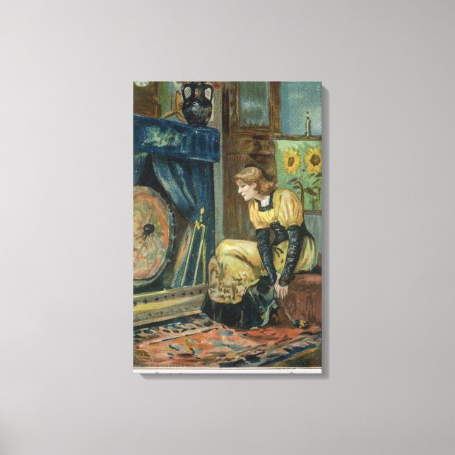 Toile Very Precious Wishes For You, Victorian Christmas (Recto)