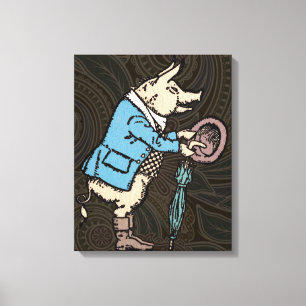 Toile Veste de porc Piggy mignonne Formelle Antique