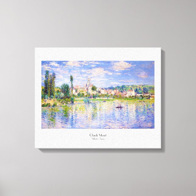 Toile Vetheuil en Claude Monet d'été (Recto)