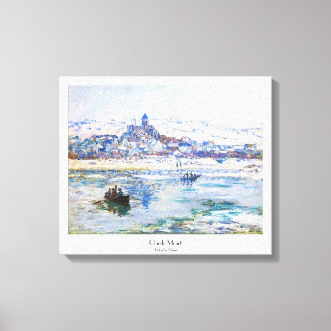 Toile Vetheuil en Claude Monet d'hiver (Recto)