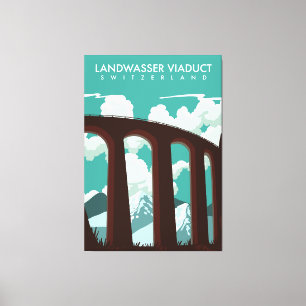 Toile Viaduc de Landwasser Suisse T-Shirt